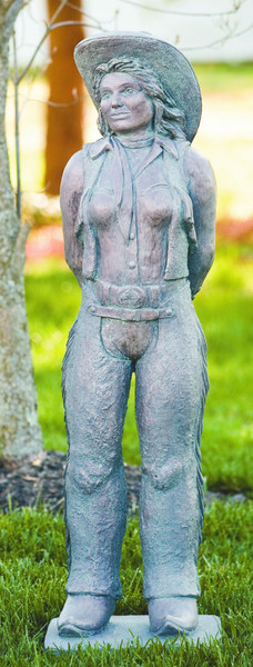 Southwest Livin Gal Cowgirl Statue